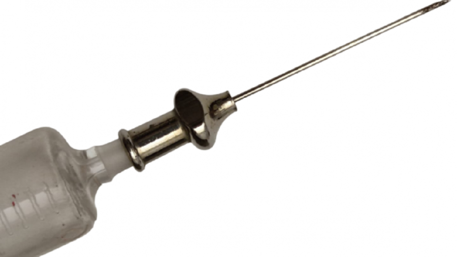 FRANSIZ ANTİK 1900'LER KRİSTAL CAM ENJEKTÖR & METAL İĞNE & METAL KUTU