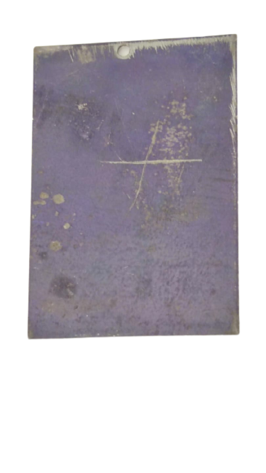 METAL MATBAA KLİŞESİ VESİKALIK RESİM İÇİN TASARLANMIŞ 