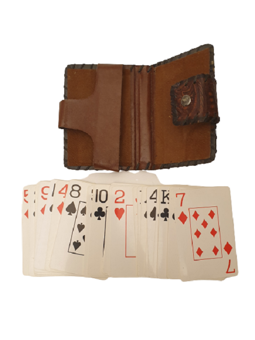 DERİ SAKLAMA KAPLI İSKAMBİL KAĞITLARI.