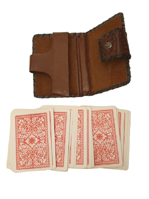 DERİ SAKLAMA KAPLI İSKAMBİL KAĞITLARI.