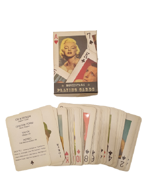 MOVIESTARS PLAYING CARDS USA ŞÖHRETLER YOLU SANATCI FİLM YILDIZLARI KONSEPTLİ KONULU İSKAMBİL KAĞITLARI