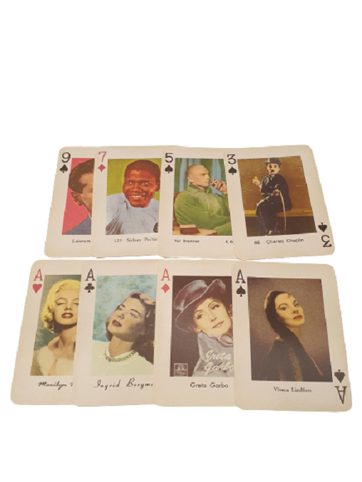 MOVIESTARS PLAYING CARDS USA ŞÖHRETLER YOLU SANATCI FİLM YILDIZLARI KONSEPTLİ KONULU İSKAMBİL KAĞITLARI