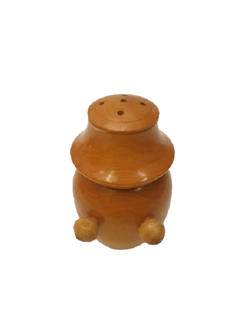 AHŞAP EL YAPIM TASARIMI TUZLUK ARI FORMUNDA BAHARATLIK 