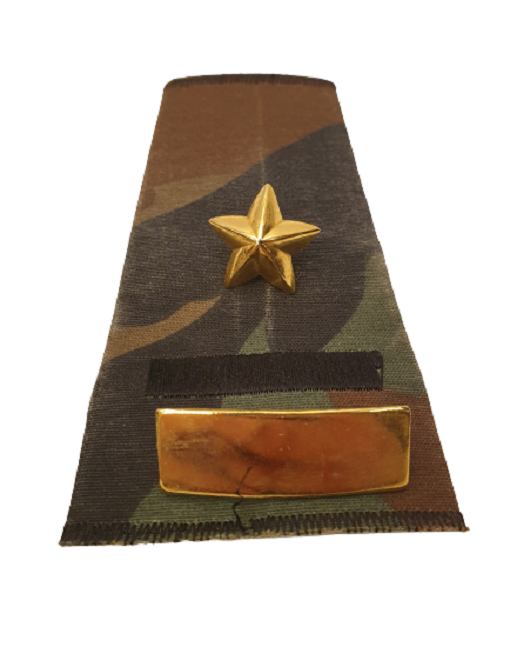 KOMANDA ASKERİ APOLET BİNBAŞI RÜPBE DE BULUNAN MALZEMER PİRİNC ALTIN KAPLAMADIR