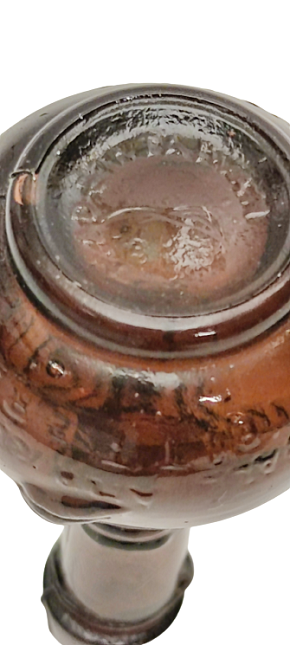 BALL AND CLAW MOR CAM ŞİŞE TOPU TUTAN PENCE FÜGÜRLÜ MANTAR KAPAKLI