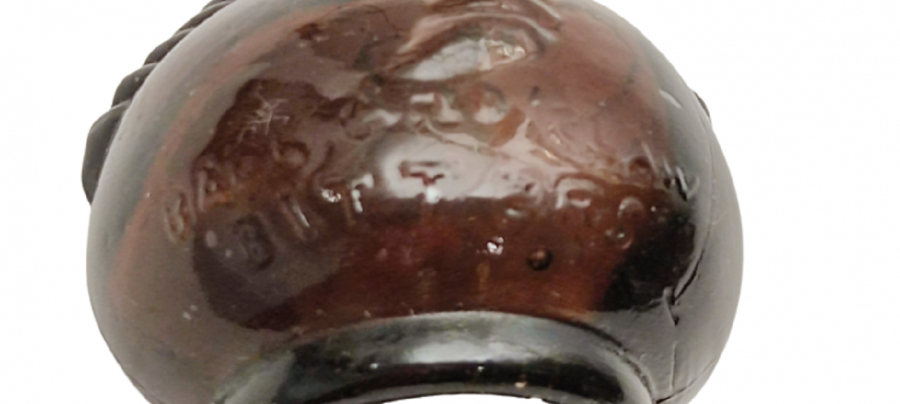 BALL AND CLAW MOR CAM ŞİŞE TOPU TUTAN PENCE FÜGÜRLÜ MANTAR KAPAKLI