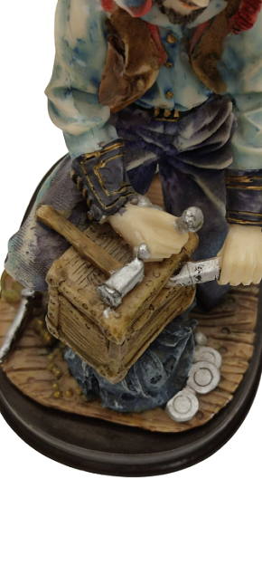  KAPİTEMONTE İTALYAN KORSAN BİBLO EL YAPIM VE BOYAMA GANİMET SANDIGINI ACARKEN