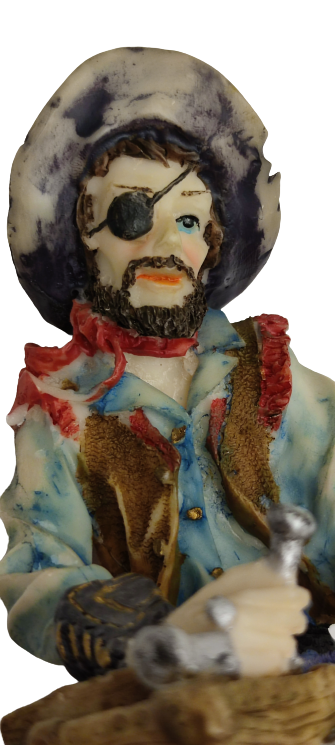  KAPİTEMONTE İTALYAN KORSAN BİBLO EL YAPIM VE BOYAMA GANİMET SANDIGINI ACARKEN