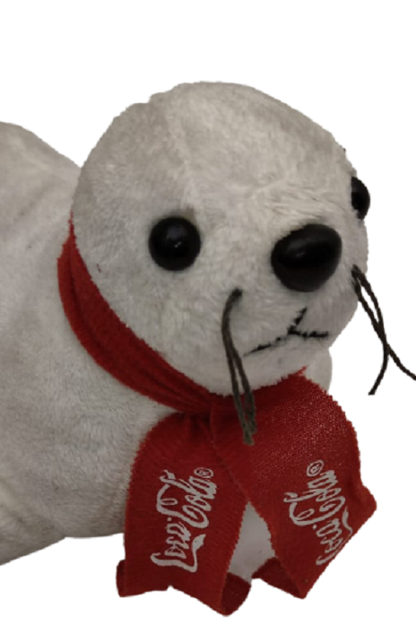 COCACOLA REKLAMLI PELUŞ KIRMIZI ATKILI BEYAZ  FOK BALIĞI 1 ADET OYUNCAK 