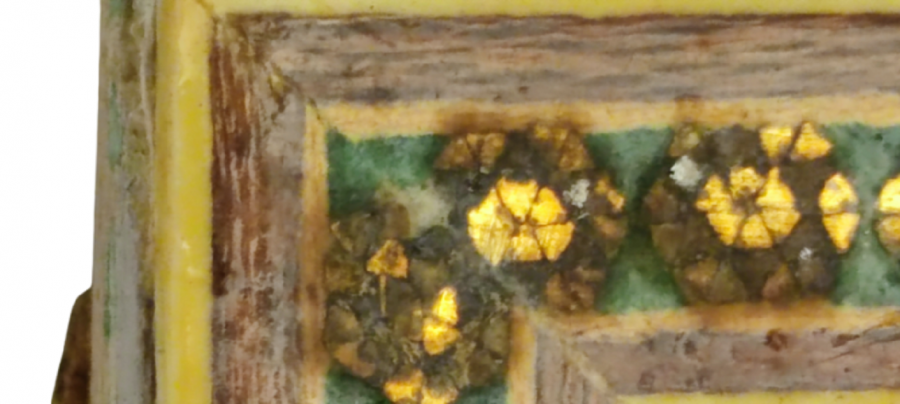 EL BOYAMA CİZİM OVAL KESİM SEDEF ÜZERİNE MİNYATÜR CALIŞMASI AHŞAP EL İŞLEME CERCEVESİNDE 1970