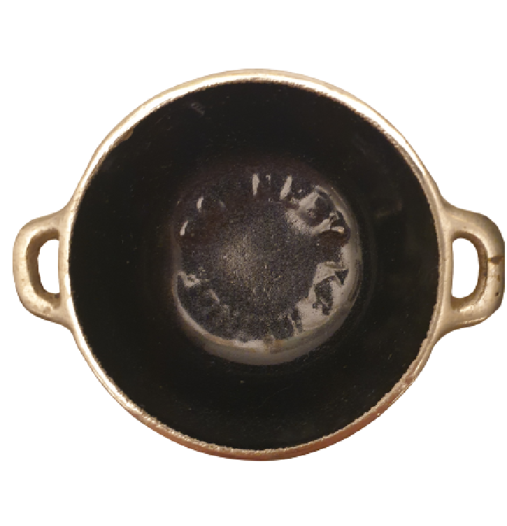 BRONZ CİFT TARAFINDA KULPLARI OLAN  KÜLLÜK