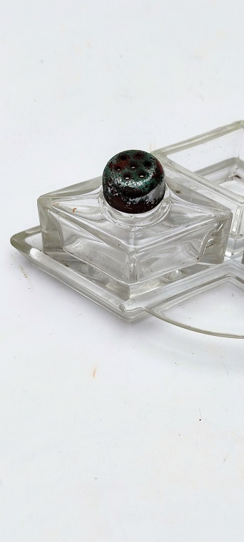 BİLLUR CAM BAHARATLIK TAKIMI DÖRT PARCA DAN OLUŞAN 