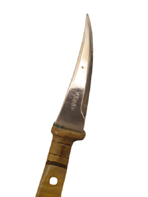 BURSA EL YAPIM SEDEFLİ PASLANMAZ UFAK KAMA