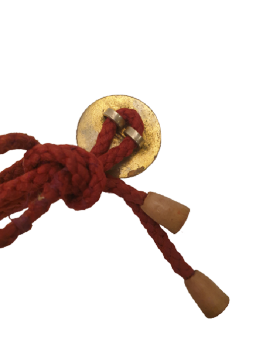 1950 ÇAPA ORTAOKULU OKUL FULARI METAL MİNELİ KAYTAN İPİ ÜZERİNDE