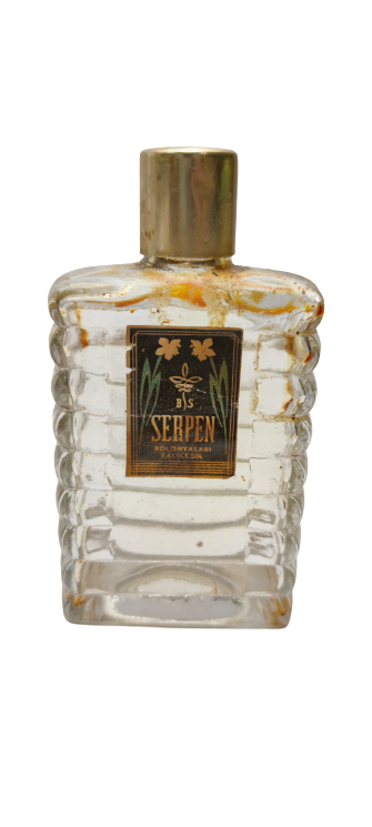 SERPEN KOLONYALARI BALIKESİR ETİKETLİ CAM KOLONYA ŞİŞESİ