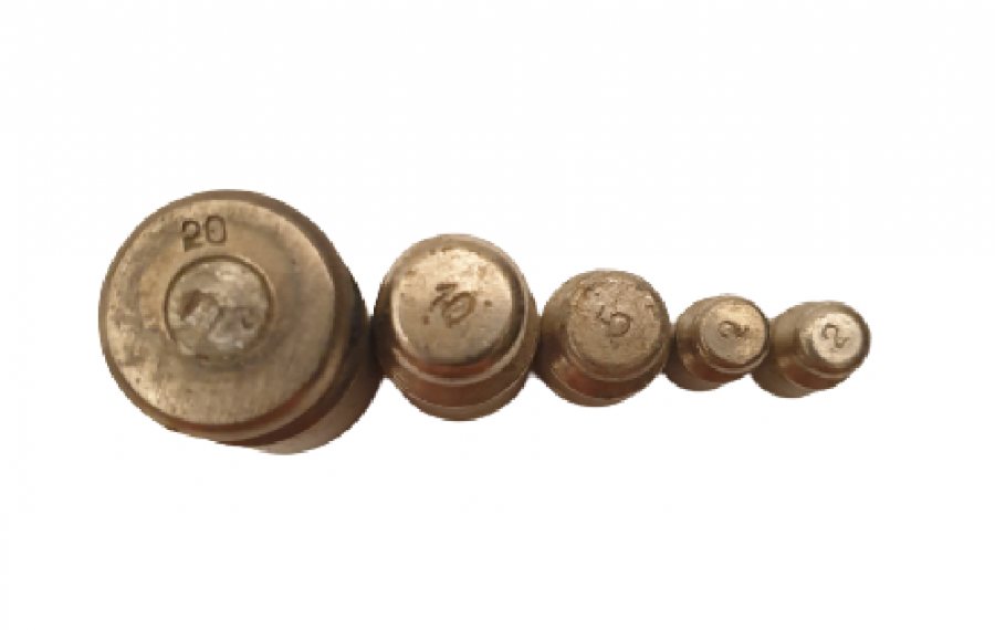 HASSAS TARTIMLARDA TERAZİLERDE KULLANILAN GRAM  SANTİM TERAZİ AĞIRLIKLARI 9 ADET