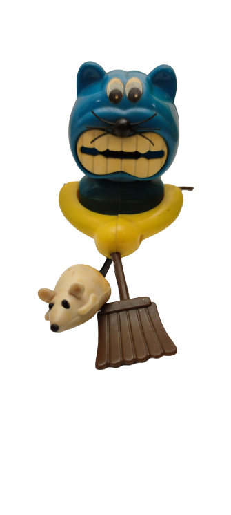 KEDİ FARE KOVALAMA OYUNU FORMUNDA MEKANİK KURMALI OYUNCAK