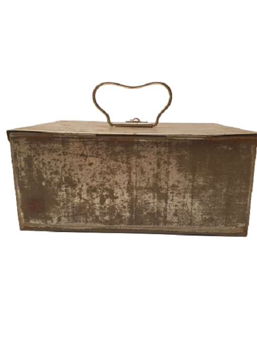 METAL  KAPAKLI TENEKE KUTU