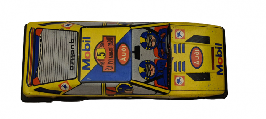 YERLİ TÜRK MALI GÜREL OYUNCAK YARIŞ ARABASI MOBİL 5 AUDI QUATTRO SARI OTO BÜYÜK BOY