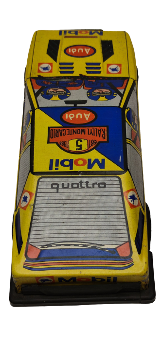 YERLİ TÜRK MALI GÜREL OYUNCAK YARIŞ ARABASI MOBİL 5 AUDI QUATTRO SARI OTO BÜYÜK BOY