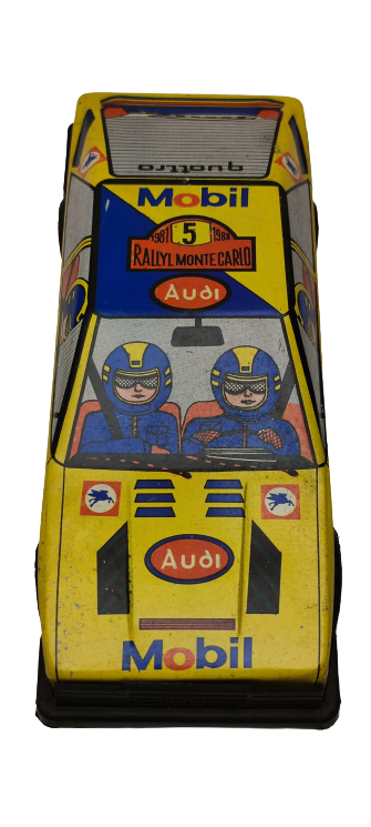 YERLİ TÜRK MALI GÜREL OYUNCAK YARIŞ ARABASI MOBİL 5 AUDI QUATTRO SARI OTO BÜYÜK BOY