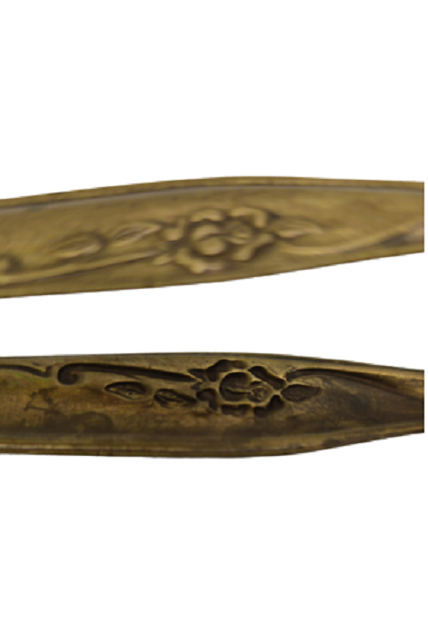 1950 PİRİNÇ ÜZERİ ÇİÇEK İŞLEMELİ NARGİLE KÖZ MAŞASI