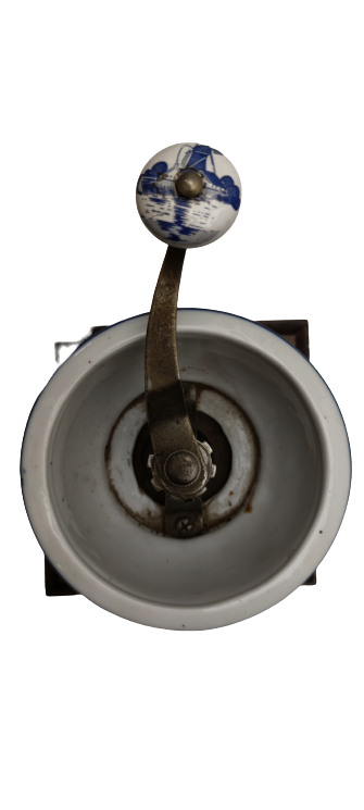 VİNTAGE MR.DUDLEY İNTERNATİONAL EL BOYAMA SERAMİK KAHVE DEGİRMENİ ÖĞÜTÜCÜ