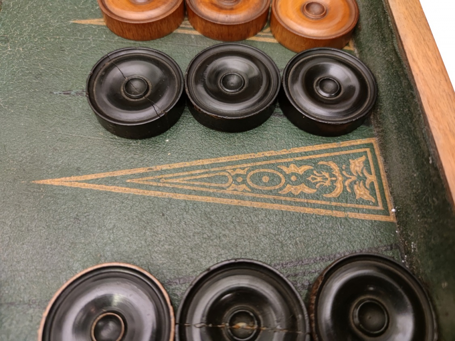 OSMANLI EL USTA İŞİ ŞİMŞİR EL İŞİ PULLU BÜYÜK  BOY TAVLA