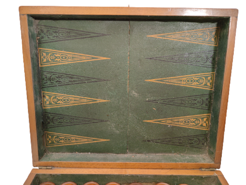 OSMANLI EL USTA İŞİ ŞİMŞİR EL İŞİ PULLU BÜYÜK  BOY TAVLA