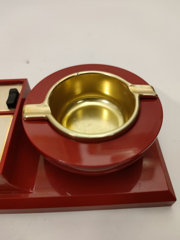 RETRO MASA ÜZERİ DANDY MATE SCOTCH ÇAKMAKLI VE KÜLLÜKLÜ MEKANİK LATERNALI MUZİK KUTUSU