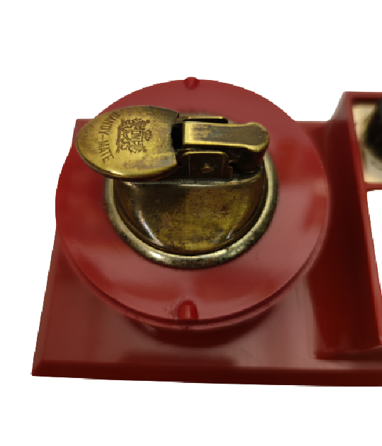 RETRO MASA ÜZERİ DANDY MATE SCOTCH ÇAKMAKLI VE KÜLLÜKLÜ MEKANİK LATERNALI MUZİK KUTUSU