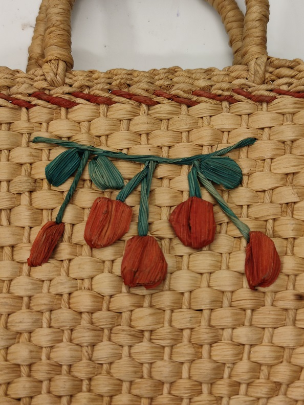 COCUK OYUNCAK HASIR ÖRME DESENLİ EL ÇANTASI