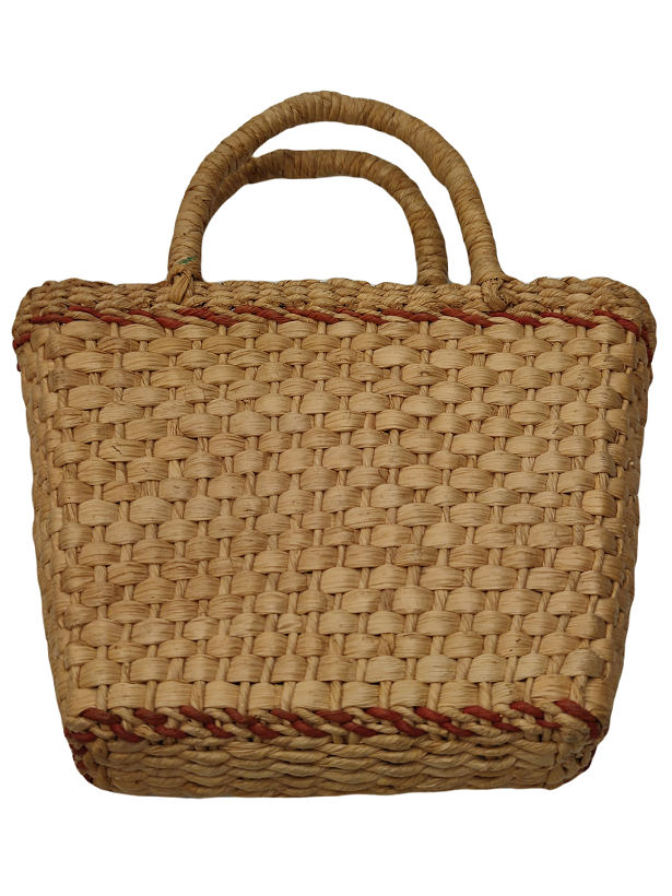 COCUK OYUNCAK HASIR ÖRME DESENLİ EL ÇANTASI