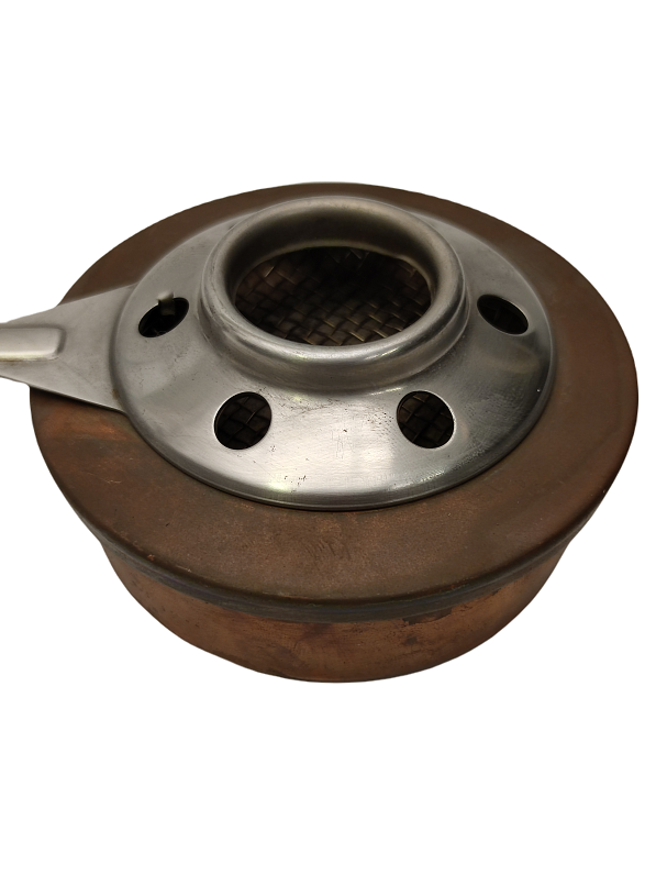 OCAK BAKIR HAZNE KROM PASLANMAZ  TUTMALI İSPİRTO İLE CALIŞAN KAMİNETO OCAK.