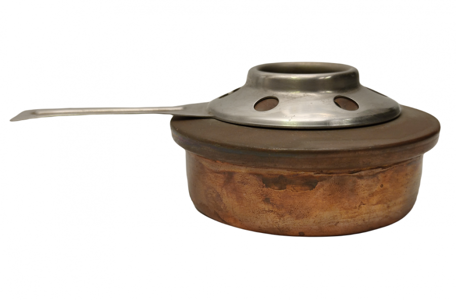 OCAK BAKIR HAZNE KROM PASLANMAZ  TUTMALI İSPİRTO İLE CALIŞAN KAMİNETO OCAK.