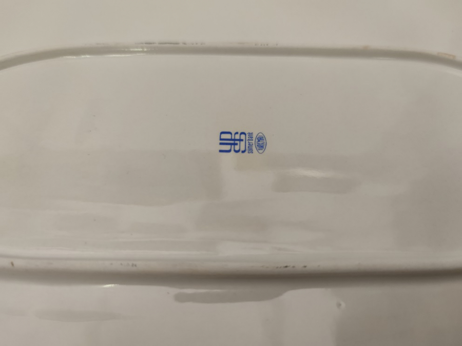 1970İSTANBUL YILDIZ SÜMERBANK DAMGALI BÜYÜK BOY PORSELEN SERVİS TABAĞI