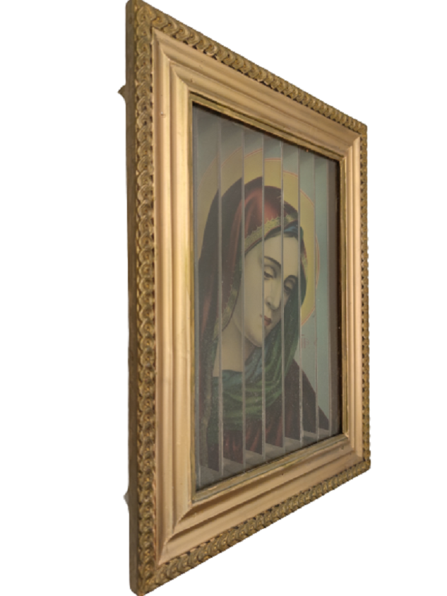 DİNİ İÇERİKLİ 3 RESİM GÖRSELLİ PERSPEKTİF ORJİNAL CERCEVESİNDE TABLO İKONA