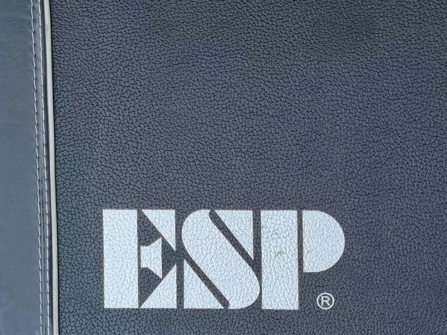 ESP MARKA ORİJİNAL BAS GİTAR ENSTRÜMAN ÇANTASI  DERİ KAPLAMA METAL KİLİT SİSTEMLİ TAŞIMA KULPLU