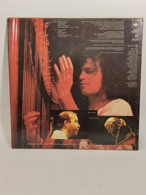 ANDREAS VOLLENWEİDER CAVERNA MAGİCA UZUN CALAR 33 DEVİR LP PLAK ORJİNAL KABINDA ORJİNAL BASKISIDIR