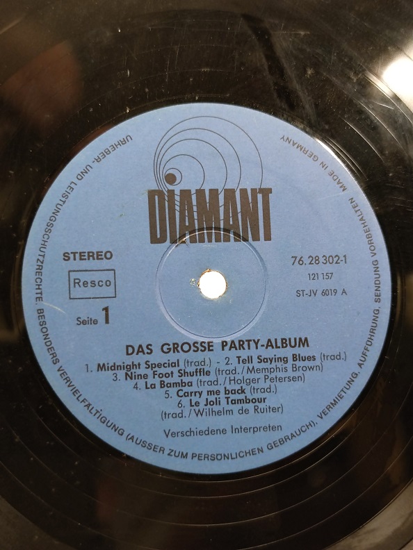 DAS GROSSE PARTY ALBUM ÇİFT UZUN CALAR 33 DEVİR LP PLAK ORJİNAL KABINDA ORJİNAL BASKISIDIR