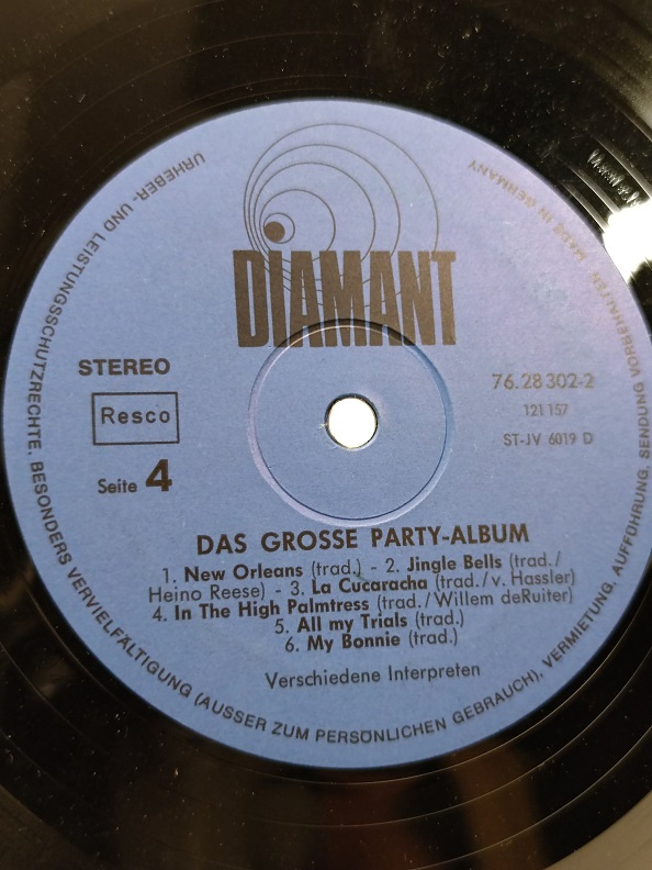 DAS GROSSE PARTY ALBUM ÇİFT UZUN CALAR 33 DEVİR LP PLAK ORJİNAL KABINDA ORJİNAL BASKISIDIR