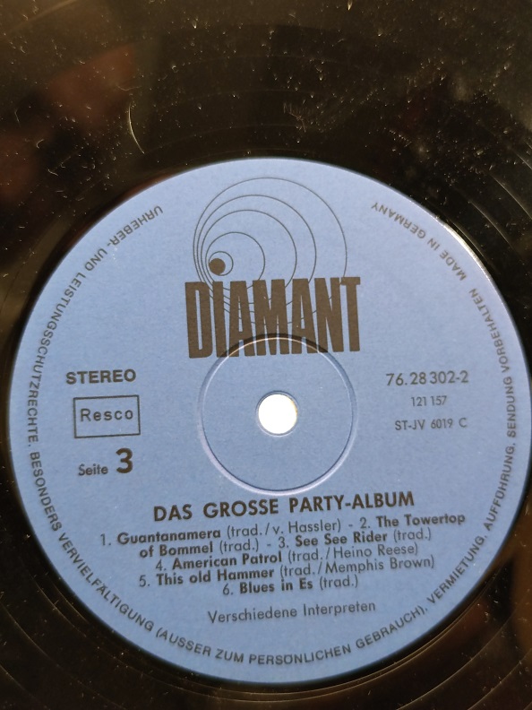 DAS GROSSE PARTY ALBUM ÇİFT UZUN CALAR 33 DEVİR LP PLAK ORJİNAL KABINDA ORJİNAL BASKISIDIR