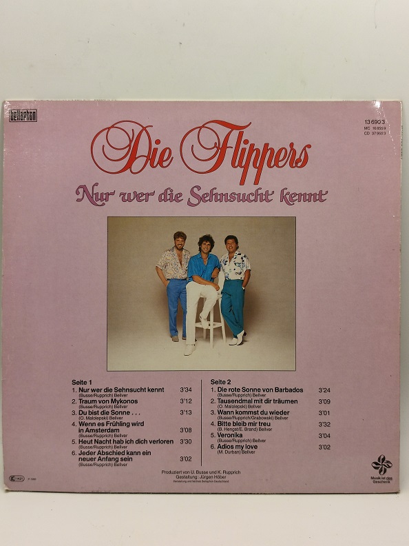 1986 DİE FLİPPERS UZUN CALAR 33 DEVİR LP PLAK ORJİNAL KABINDA ORJİNAL BASKISIDIR