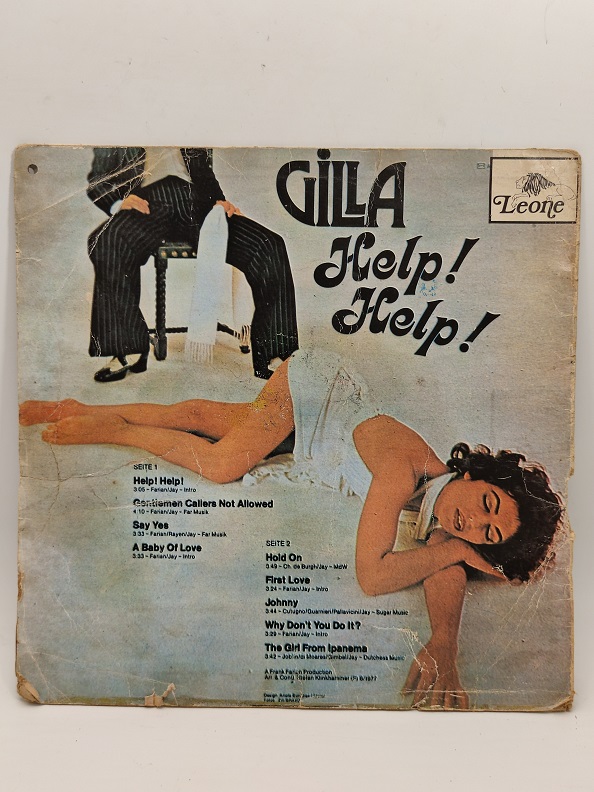 GİLLA HELP HELP UZUN CALAR 33 DEVİR LP PLAK ORJİNAL KABINDA ORJİNAL BASKISIDIR