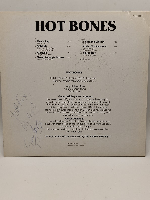 HOT BONES GENE MIGHTY FLEA CONNERS UZUN CALAR 33 DEVİR LP PLAK ORJİNAL KABINDA ORJİNAL BASKISIDIR