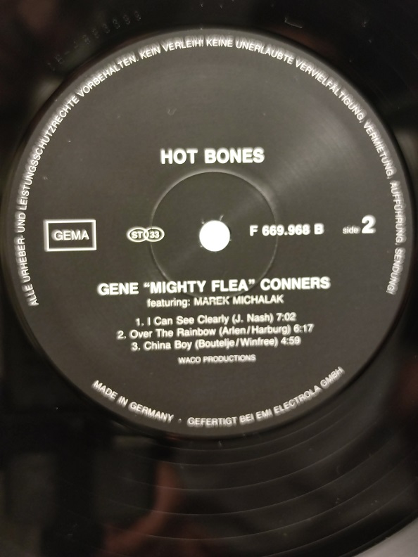 HOT BONES GENE MIGHTY FLEA CONNERS UZUN CALAR 33 DEVİR LP PLAK ORJİNAL KABINDA ORJİNAL BASKISIDIR