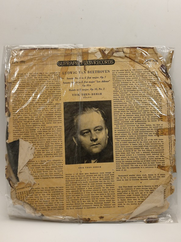 LUDWİG VAN BEETHOVEN UZUN CALAR 33 DEVİR LP PLAK ORJİNAL KABINDA ORJİNAL BASKISIDIR