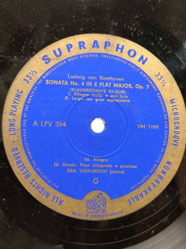 LUDWİG VAN BEETHOVEN UZUN CALAR 33 DEVİR LP PLAK ORJİNAL KABINDA ORJİNAL BASKISIDIR