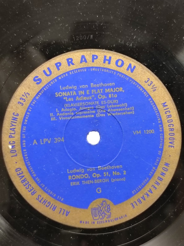 LUDWİG VAN BEETHOVEN UZUN CALAR 33 DEVİR LP PLAK ORJİNAL KABINDA ORJİNAL BASKISIDIR