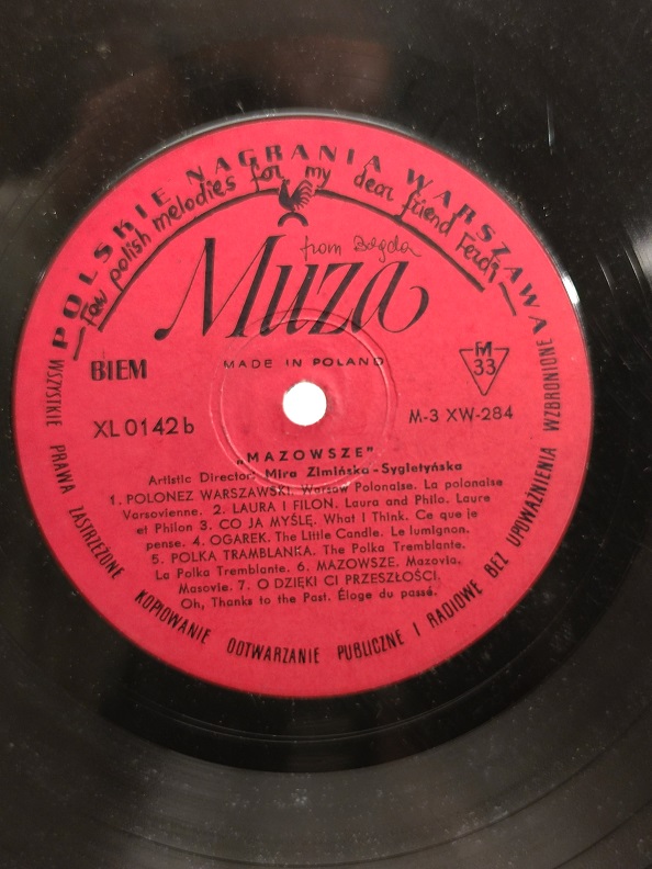 MAZOWSZE THE POLİSH SONG AND DANCE ENSEMBLE VOL.2 UZUN CALAR 33 DEVİR LP PLAK ORJİNAL KABINDA ORJİNAL BASKISIDIR